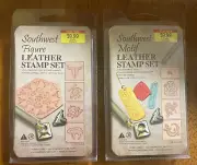 Hobby Lobby 3D Leather Stamp Set Tools Southwest Figure & southwest Motif .