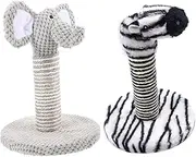 2pcs Cat Scratching Post Wear Resistant Natural Cat Climber Durable Scratch for Indoor Play Stable Base for Relaxation and Exercise
