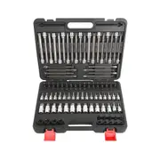 Pk Tools Bits Socket Set Long, Short Hex, Tamper & E-Star - 107pc