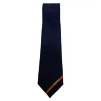 在飛比找ETMall東森購物網優惠-【GUCCI】刺繡織帶真絲人造絲領帶-深藍色 7650454