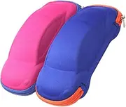 [UPKOCH] Car Shape Glasses Case for Children Eva Material Adorable Zipper Case Safe Storage for Boys and Girls' Glasses Random