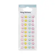 Bling Stickers - Smiley