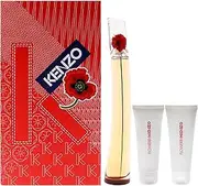 Flower LAbsolue by Kenzo for Women - 3 Pc Gift Set 3.3oz EDP Spray, 2 x 2.5oz Body Cream