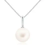 Classic Freshwater Pearl Solitaire Pendant