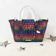Brahmin Technicolor Small Ashlee bag rainbow metallic NEW
