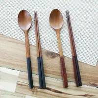 在飛比找樂天市場購物網優惠-【首爾先生mrseoul】韓國 餐具組 【雙色】 木製 湯匙