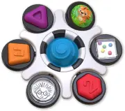 Baby Einstein Curiosity Clutch Fidget Sensory Toy and Pop It Rattle, BPA Free...