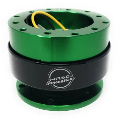 NRG QUICK RELEASE GEN 2.0 GREEN BODY w/ BLACK RING & HARDWARE (SRK-200GN-BK) (for: Mazda)