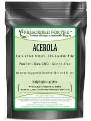 Acerola - Acerola Seed Extract Powder - 25% Ascorbic Acid (Malphighia glabra),