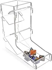 Dice Roller Case | Transparent Acrylic Dice Rolling Game Tower | Board Game Supplies for Friend Gatherings Role Play and Family Fun