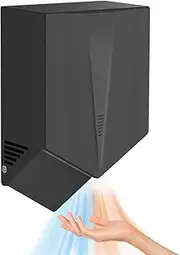 CHAOFLIGHT Hand Dryer, High-Speed Commercial Fast Dryer 1500W Powerful Wall Mount Hand Dryer with HEPA Filtration & Double Air Outlet for Office, Restaurant, Mall,Restrooms,Bathrooms (Black)