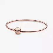 Authentic Pandora Rose Gold Charm Bangle Size 19