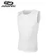 AROPEC Compression Sleeveless Top II 男款運動機能壓力衣 背心 白