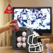 Portable Football Helmet Mini Fridge Beverage Cooler 13.75in 6-Can Capacity
