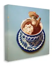 Stupell Chihuahua Hot Chocolate Pet Animal Humor Cafe Wall Art