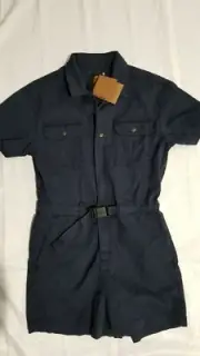NEW THE NORTH FACE WOMEN'S BERKELEY SHORT ROMPER URBAN NAVY FLIGHT SUIT SIZE S