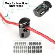 20pcs Plastic Cord Lock Stopper Spring Toggle Fastener Organizer