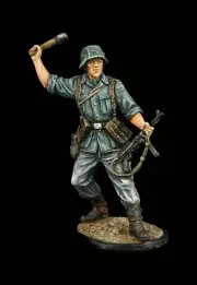 Tin soldier Museum (TOP) Machine gunner with a grenade, Germany, 1942-45 WW2