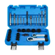 28Pcs Extractor Screw Extractor Hand Drill Bit Set Nut Remover Socket