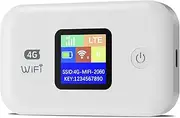 JICICUXI Portable WiFi Router, 4G Sim Portable LED Screen Router, Hotspot 4g WiFi Access Point, 3000 Mah 150 Mbps Battery for Travel, Camping and Hospitality