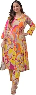 [JD Finishing] Rayon Printed Co-ord Set For Women Kurta Set New Trending Design Straight Kurta with Pant Cord Dress for Girls Ladies Stylish Latest Casual Wear