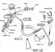 Land Rover Series 2a/3 Clutch Pipe, Master Cylinder to Flexi hose.S2a/3/90&110