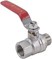 Logi Valve General Purpose Brass Ball Valve Male/Female BSP Threaded, 15mm (1/2 Inch)