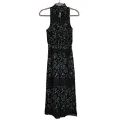 TED BAKER Marcila Hazel Halter Neck Wide Leg Jumpsuit Womens 0/US 2 Jumper NWT
