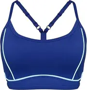 [Aoxjox] Women's Workout Sports Bras Fitness Backless Padded Training Gym Lexi Lined Bra Yoga Crop Tank Top