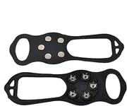 [Generic] Snow Cleats | Anti-Slip Shoes & Boots Ice Snow Grippers,Snow Gripper Spike, Winter Ice Grip Cleats Portable Versatile for Rock Climbing, Ice Fishing