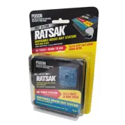 RATSAK Fast Action Disposable Mouse Bait Station - NO TOUCH, READY TO USE BAIT