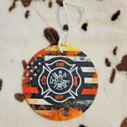 Fire Department Unscented Hanging Car Air Freshener Freshie