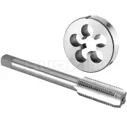 5/8"-16 UN Tap and Die Set Right Hand, 5/8 x 16 UN Thread Tap and Round Die