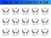 15 Pcs Dental Rubber Dam Clamps #DR Endodontics Lower Molars & Wisdom Teeth USA
