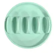 Silicone Taco Holder, Reusable Taco Plates with Dividers, Taco Rack Holders Stand for Hard Soft Taco Shell Holder, Green