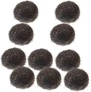 VILLFUL 10Pcs Artificial Bird Nest Rattan Decoration Realistic Nest Props for Spring Displays Photo Prop for Memorable Moments Durable and Non Fading Craft for Home Decor