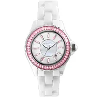 在飛比找誠品線上優惠-RELAX TIME 經典陶瓷系列水晶手錶-粉色(RT-93