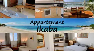 Appartement sur la plage, avec vue panoramique sur le lagon - IKABA