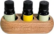 Rissunkv Gel Nail Polish Holder - Oil Display Holder,Wooden Rack with Multiple Slots, Compact Storage Shelf for Nail Polish Bottles, Perfumes Lipstick