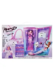 Mermaze Mermaidz Salon & Spa Playset multicolor lights bubble wall shower New