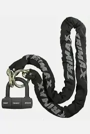 Trimax THEX5060 Combo Set - THEX Super Chain 5' x 11mm + MAX60 Disc U-Lock