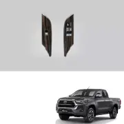 For Toyota Hilux Revo Prerunner 2 Dr 2021 2022 Wood Window Switch Panel