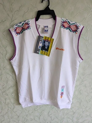 Boris Becker Lotto vintage 90's tennis Pullover Vest Sleeveless Jumper Shirt