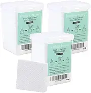 Fenshine 600 Pcs Glue Cleaning Cotton Pads, Eyelash Extension Glue Wipes Non-Woven Fabric Glue Wiping Cloth for Clean Glue on The Tweezers, Glue Bottle Mouth
