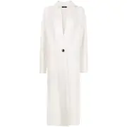 [Lisa Yang] Lisa Yang Knitted Single-breasted Coat I NUMERIC WHITE