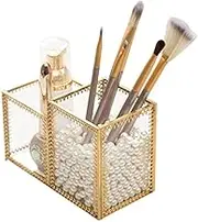 Makeup Organiser Storage Drawers Brush Holder, Nordic Storage Bucket Beauty Barrel Simple Light Luxury Storage Box Simple and Practical(Color:Gold,Size:12x8.5x8.5cm) (Color : OneColor, (Color : Oneco