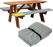 Hudson Comfort Picnic Bench Cushion – Outdoor Picnic Table Seat Cushion for Picnic Bench - Waterproof 600 Oxford Cloth with PVC Filling – High Density Sponge - 72x12x1 Inches - Set of 2