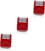 HOODANCOS 3 Pcs Optimal Material Hand-held Security Stamp Roller Private Seal Privacy Protection