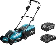 [Rok] Cordless Lawn Mower Kit 18 V, Black/Blue