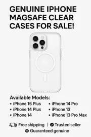 Genuine Apple Clear Case MagSafe iPhone 13 14 15 Pro Max Plus - New Free Ship